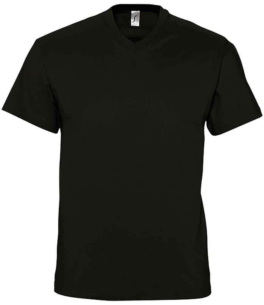 SOL'S Victory V Neck T-Shirt in Deep Black