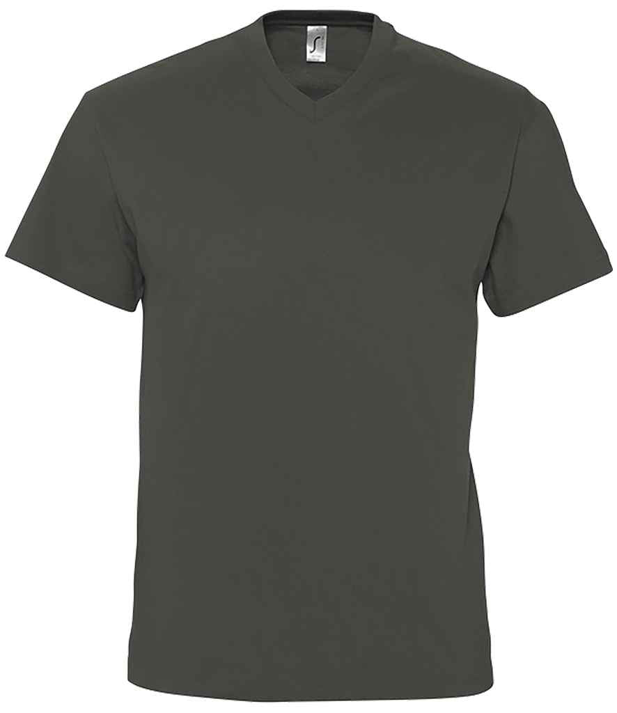 SOL'S Victory V Neck T-Shirt in Dark Grey
