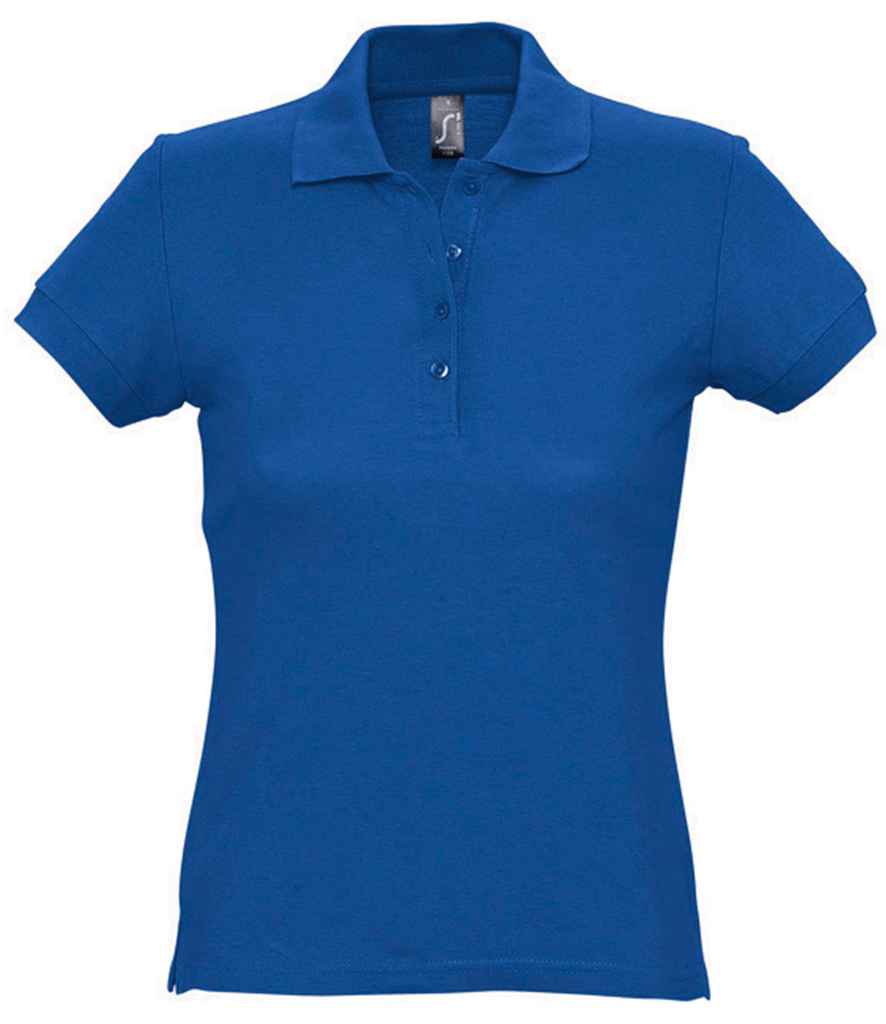 SOL'S Ladies Passion Cotton Piqué Polo Shirt in Royal Blue