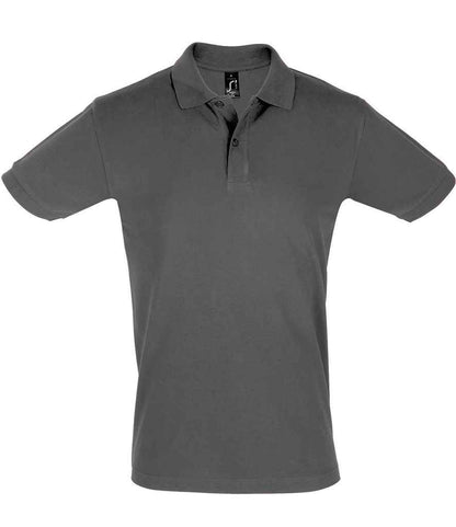 SOL'S Perfect Cotton Piqué Polo Shirt in Dark Grey