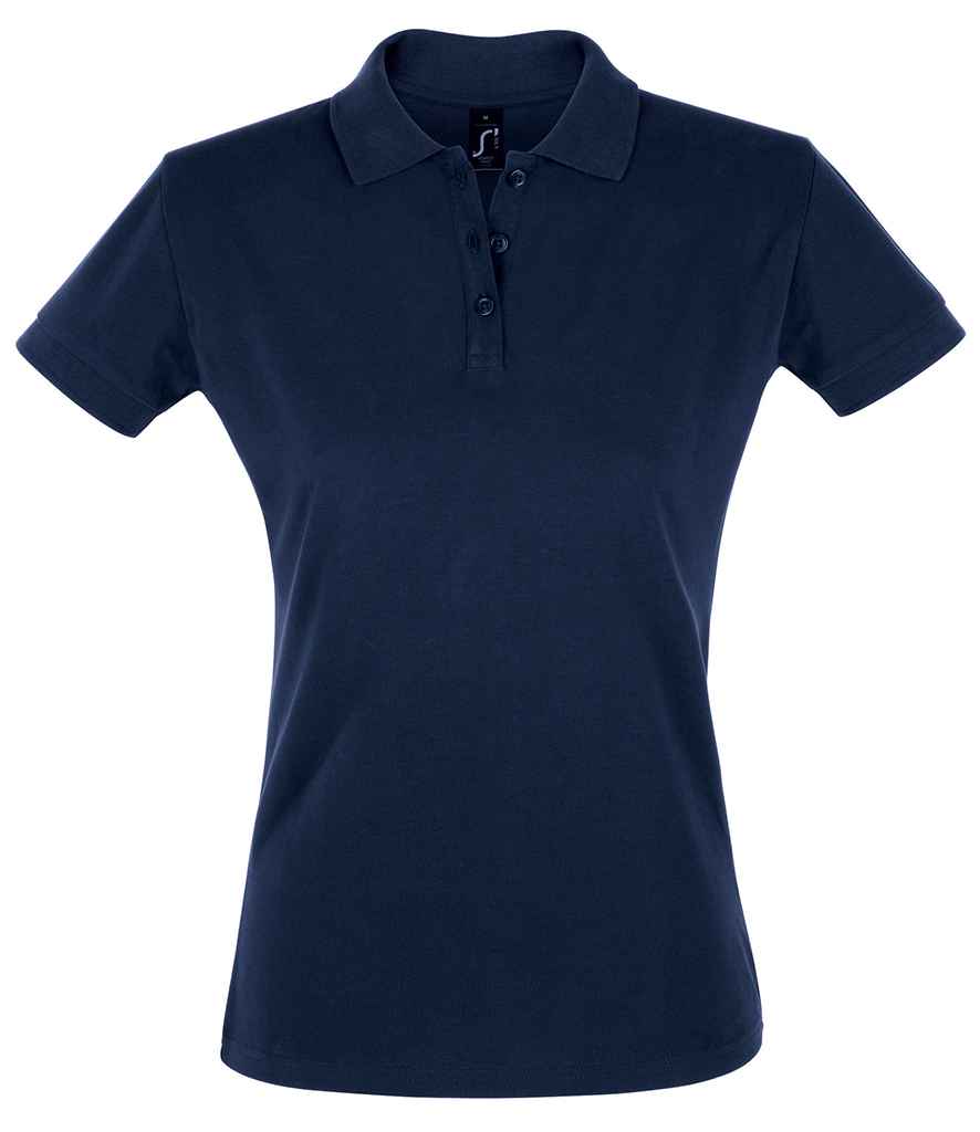 SOL'S Ladies Perfect Cotton Piqué Polo Shirt in French Navy