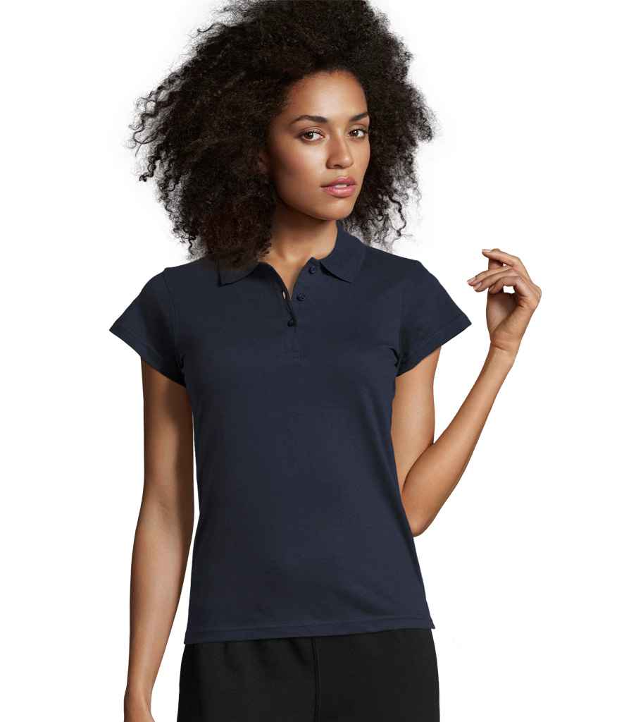 SOL'S Ladies Prescott Cotton Jersey Polo Shirt - model image