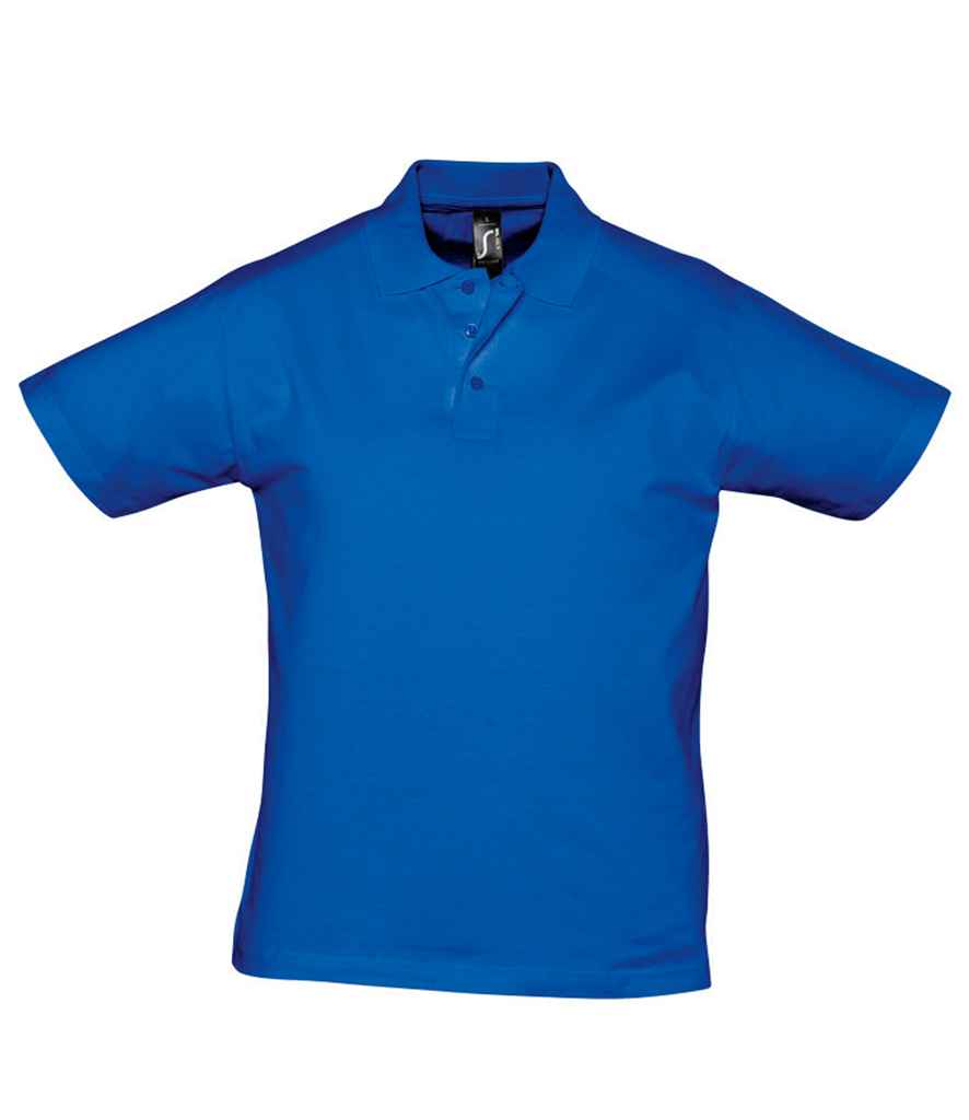 SOL'S Prescott Cotton Jersey Polo Shirt in Royal Blue