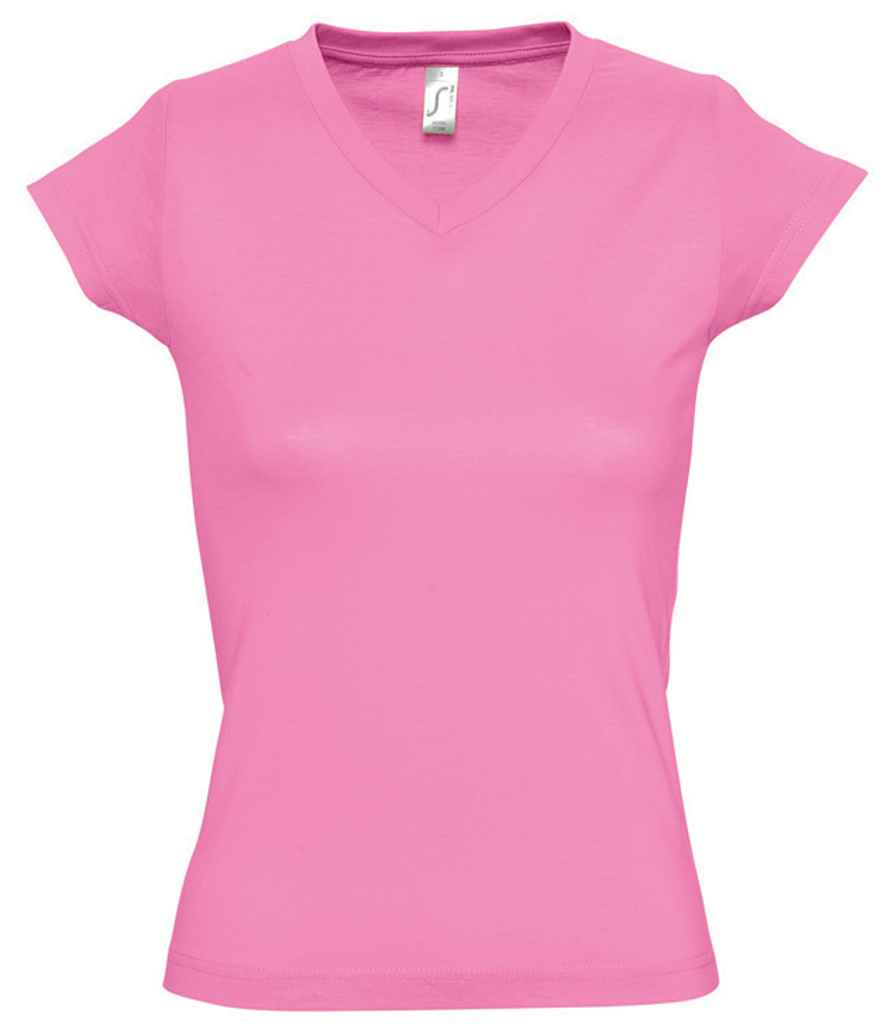 SOL'S Ladies Moon V Neck T-Shirt - Orchid Pink