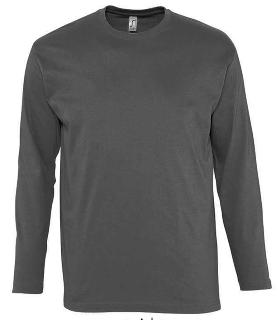 SOL'S Monarch Long Sleeve T-Shirt - Dark Grey