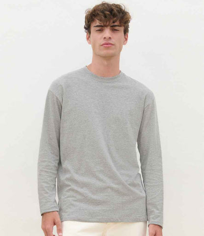 SOL'S Monarch Long Sleeve T-Shirt - Grey Marl