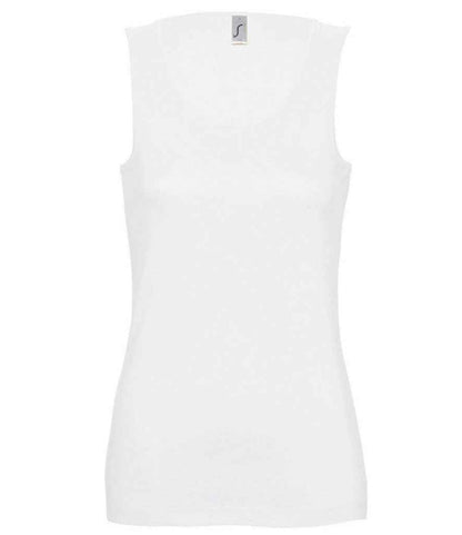 SOL'S Ladies Jane Tank Top in White