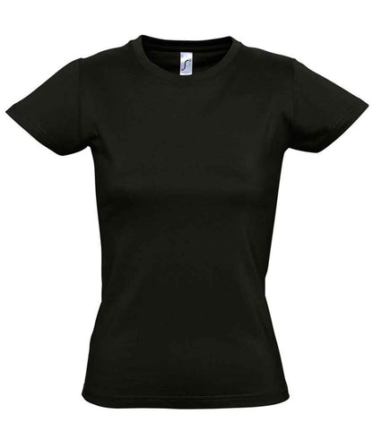 SOL'S Ladies Imperial Heavy T-Shirt in Deep Black