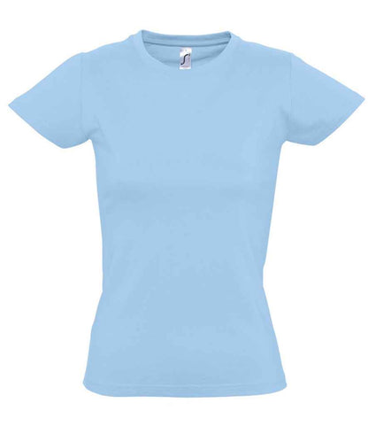 SOL'S Ladies Imperial Heavy T-Shirt - Sky Blue