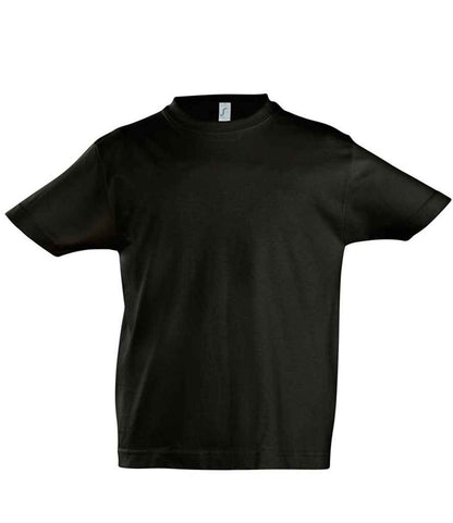 SOL'S Kids Imperial Heavy T-Shirt in Deep Black