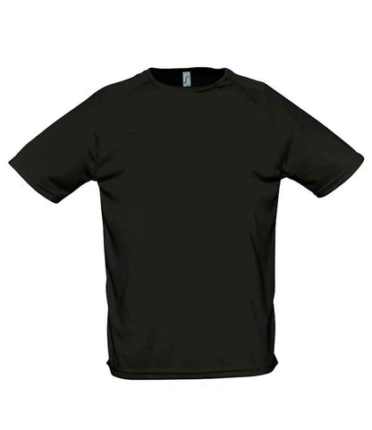 SOL'S Sporty Performance T-Shirt in Black
