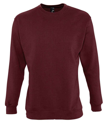 SOL'S Unisex New Supreme Sweatshirt in Burgundy
