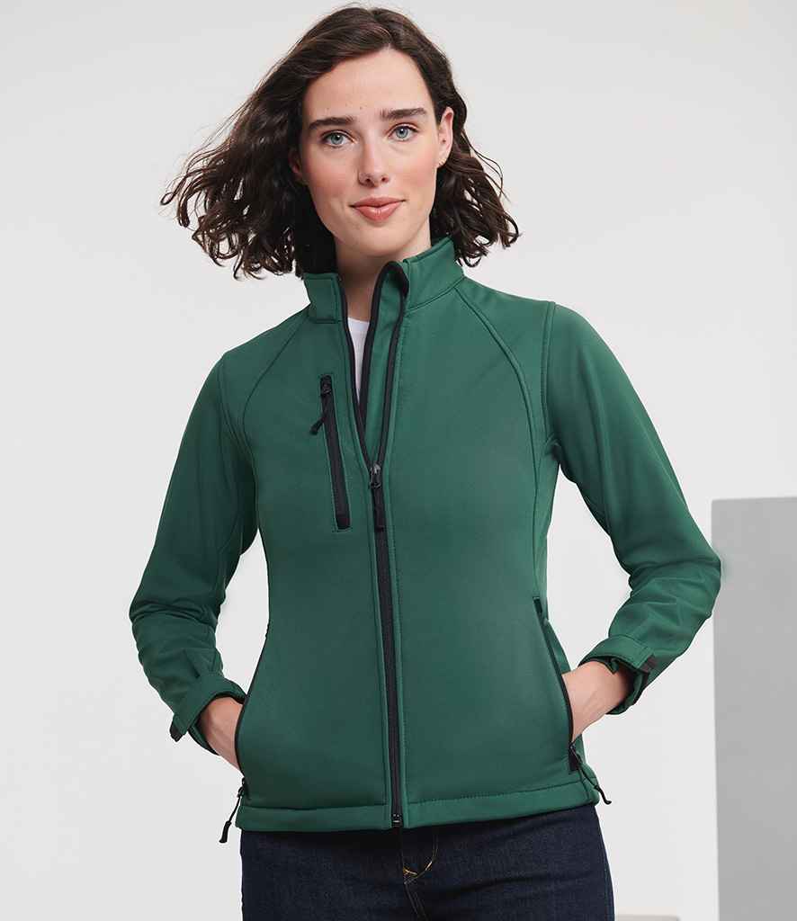 Russell Russell Athletic Ladies Soft Shell Jacket Bottle Green