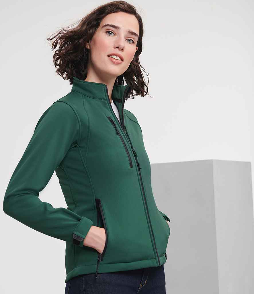 Russell Russell Athletic Ladies Soft Shell Jacket Bottle Green