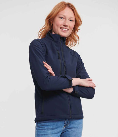 Russell Athletic Ladies Soft Shell Jacket - French Navy