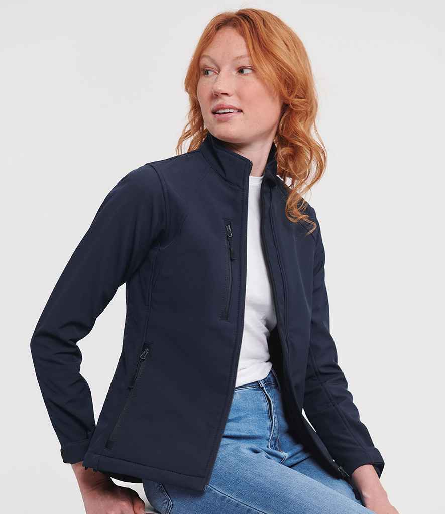 Russell Russell Athletic Ladies Soft Shell Jacket French Navy
