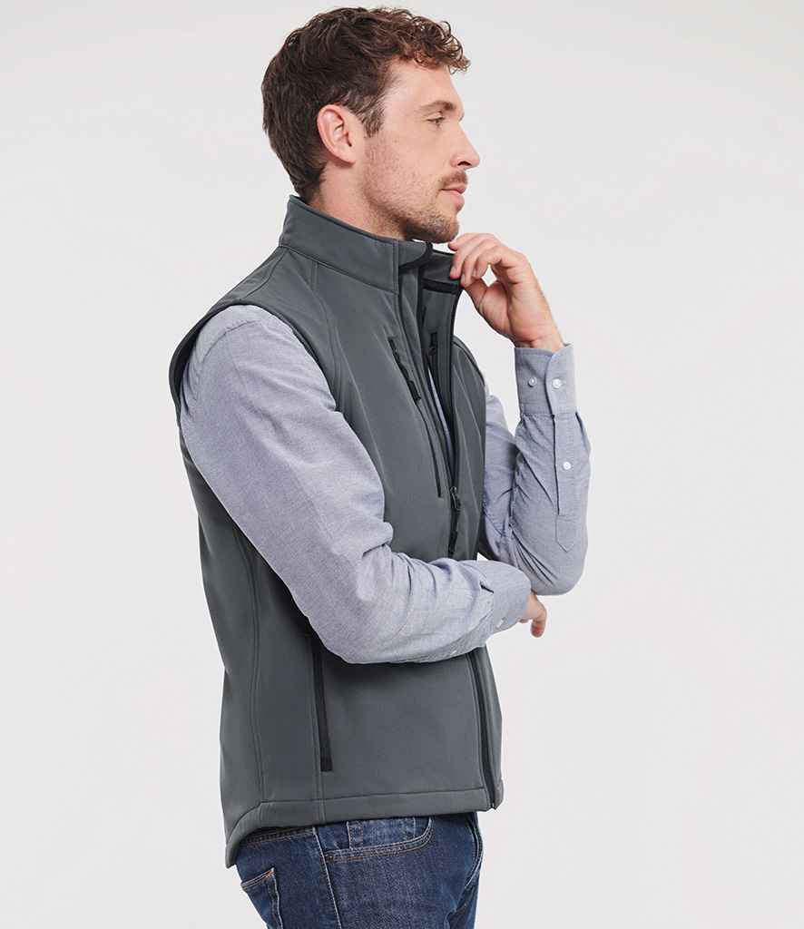 Russell Russell Athletic Soft Shell Gilet Titanium