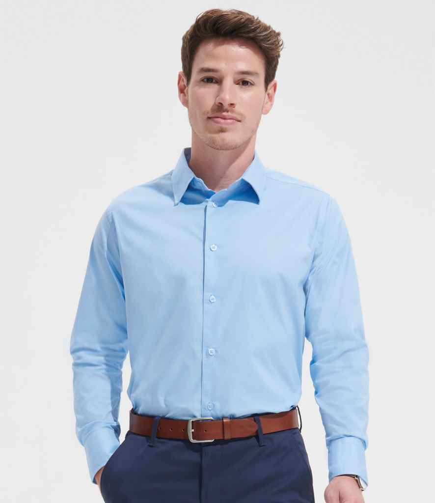 SOL'S Brighton Long Sleeve Fitted Shirt - model image