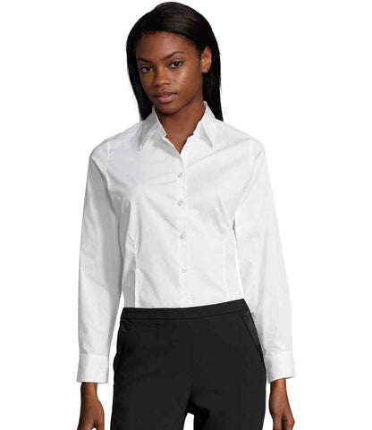 SOL'S Ladies Eden Long Sleeve Fitted Shirt - model image