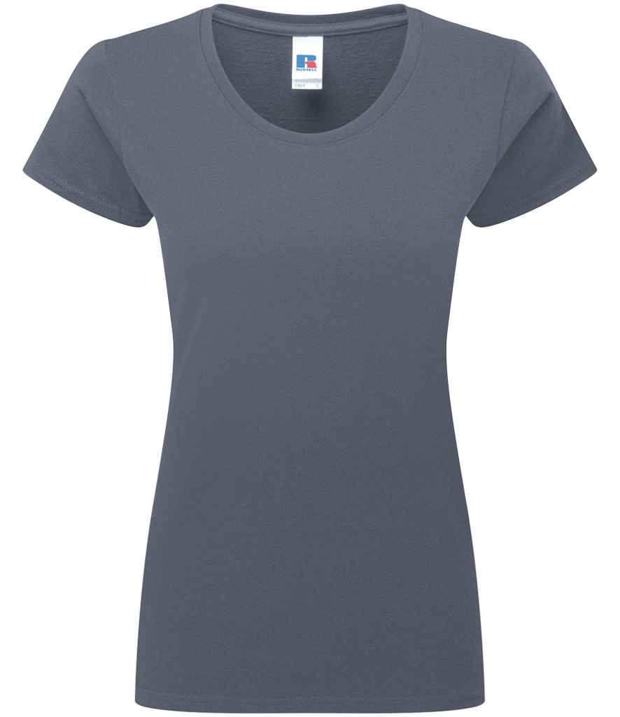 Russell Russell Athletic Ladies Authentic Classic Ringspun T-Shirt Convoy Grey