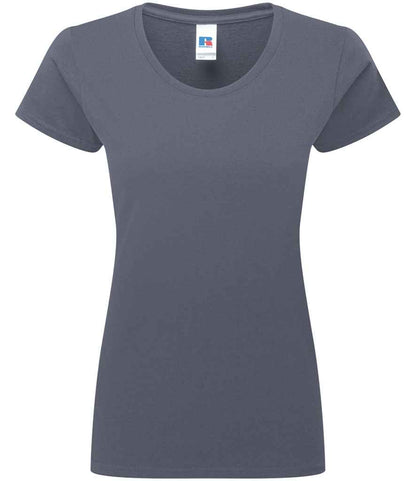 Russell Russell Athletic Ladies Authentic Classic Ringspun T-Shirt Convoy Grey