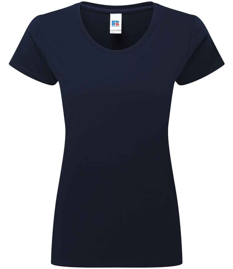 Russell Russell Athletic Ladies Authentic Classic Ringspun T-Shirt French Navy