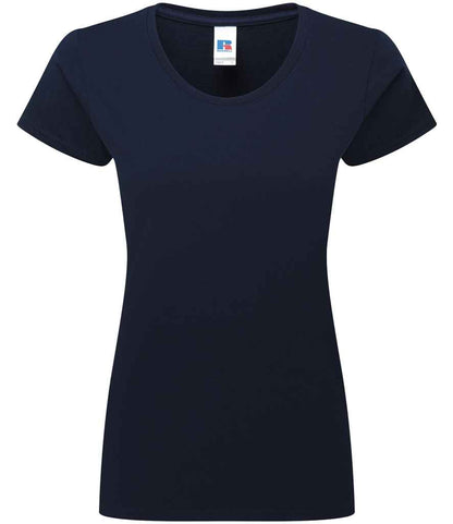 Russell Russell Athletic Ladies Authentic Classic Ringspun T-Shirt French Navy