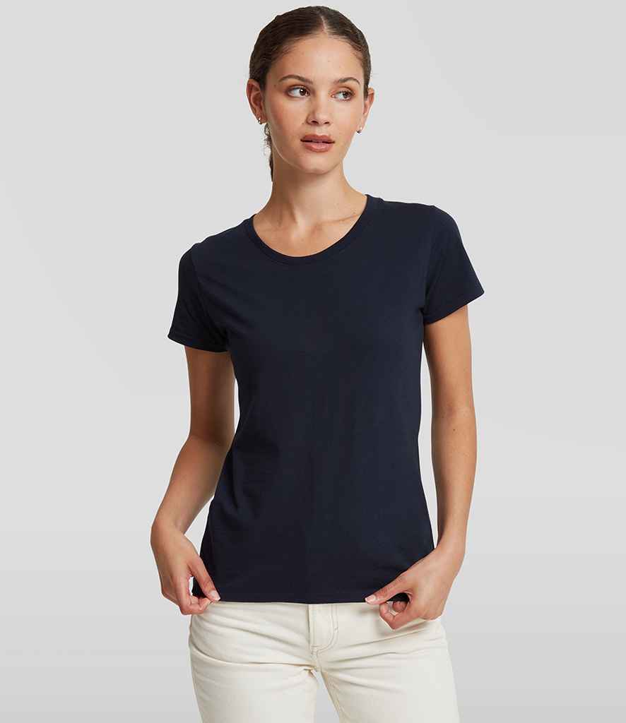 Russell Russell Athletic Ladies Authentic Classic Ringspun T-Shirt French Navy