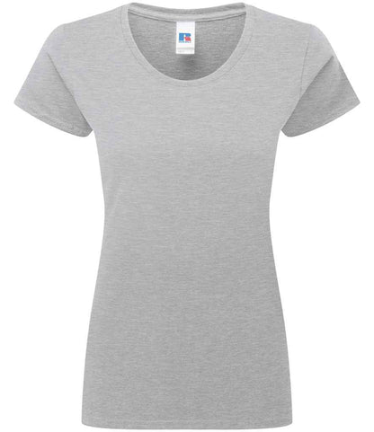Russell Russell Athletic Ladies Authentic Classic Ringspun T-Shirt Light Oxford