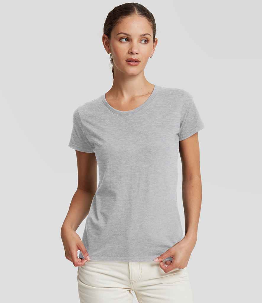 Russell Russell Athletic Ladies Authentic Classic Ringspun T-Shirt Light Oxford