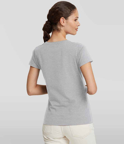 Russell Russell Athletic Ladies Authentic Classic Ringspun T-Shirt Light Oxford