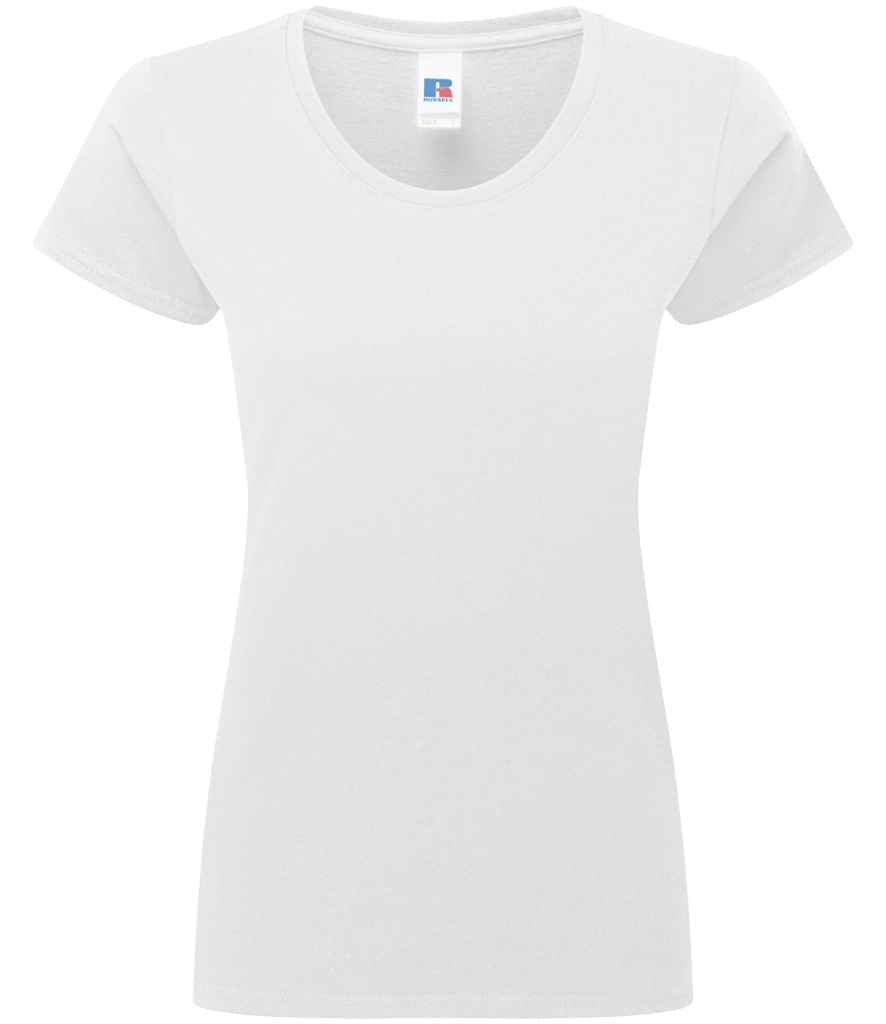 Russell Russell Athletic Ladies Authentic Classic Ringspun T-Shirt White