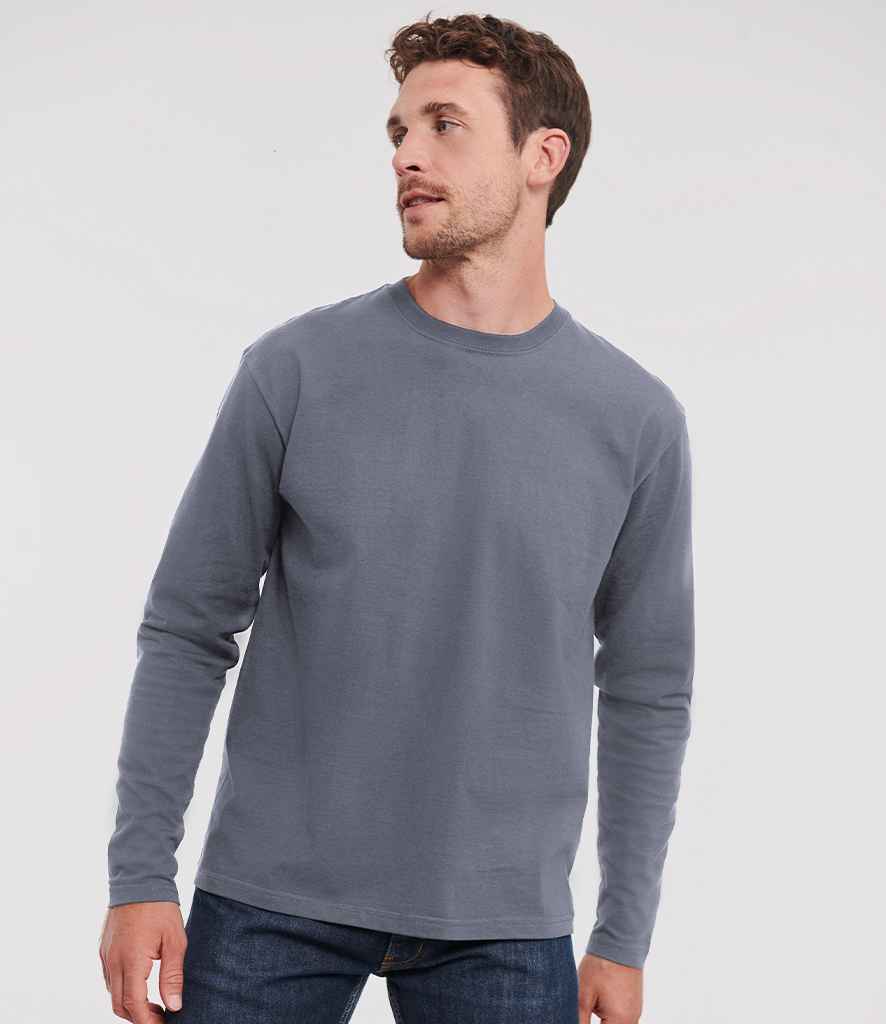 Russell Russell Athletic Classic Long Sleeve T-Shirt Convoy Grey