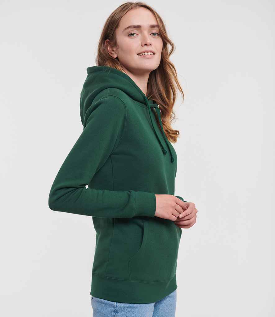 Russell Russell Athletic Ladies Authentic Hooded Sweatshirt Bottle Green