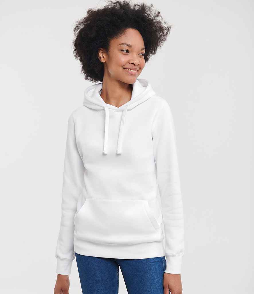 Russell Russell Athletic Ladies Authentic Hooded Sweatshirt White