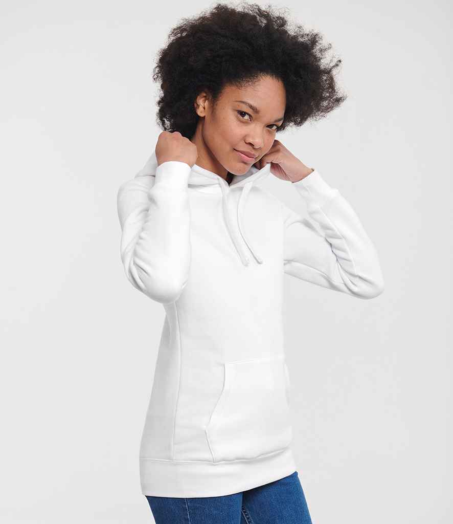 Russell Russell Athletic Ladies Authentic Hooded Sweatshirt White
