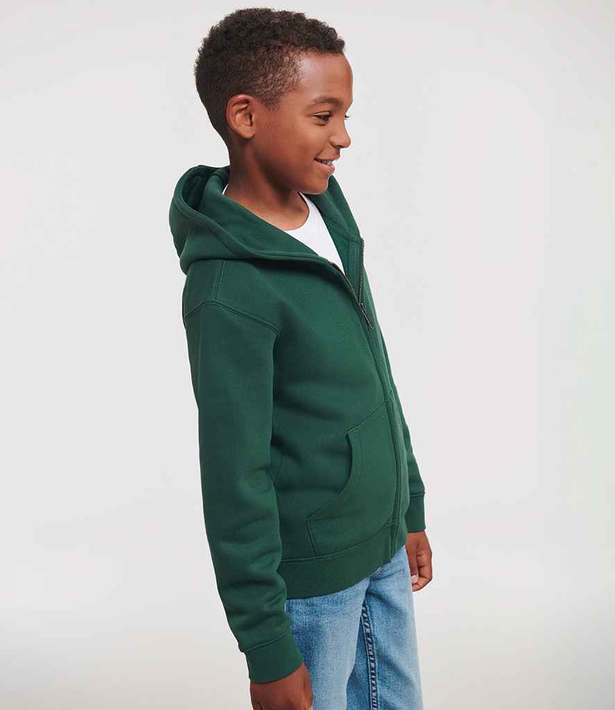 Russell Russell Athletic Kids Authentic Zip Hooded Sweatshirt Bottle Green
