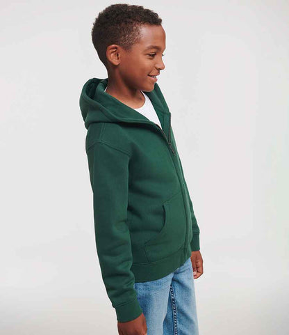 Russell Russell Athletic Kids Authentic Zip Hooded Sweatshirt Bottle Green