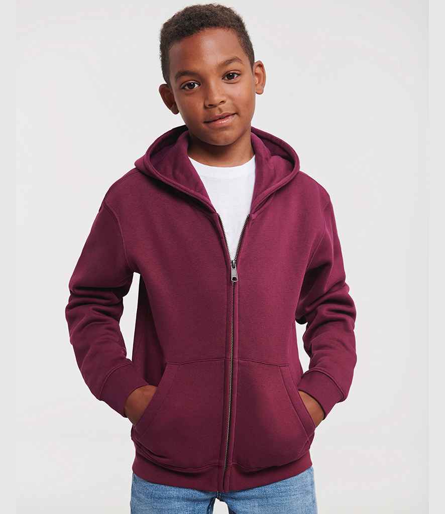 Russell Russell Athletic Kids Authentic Zip Hooded Sweatshirt Burgundy