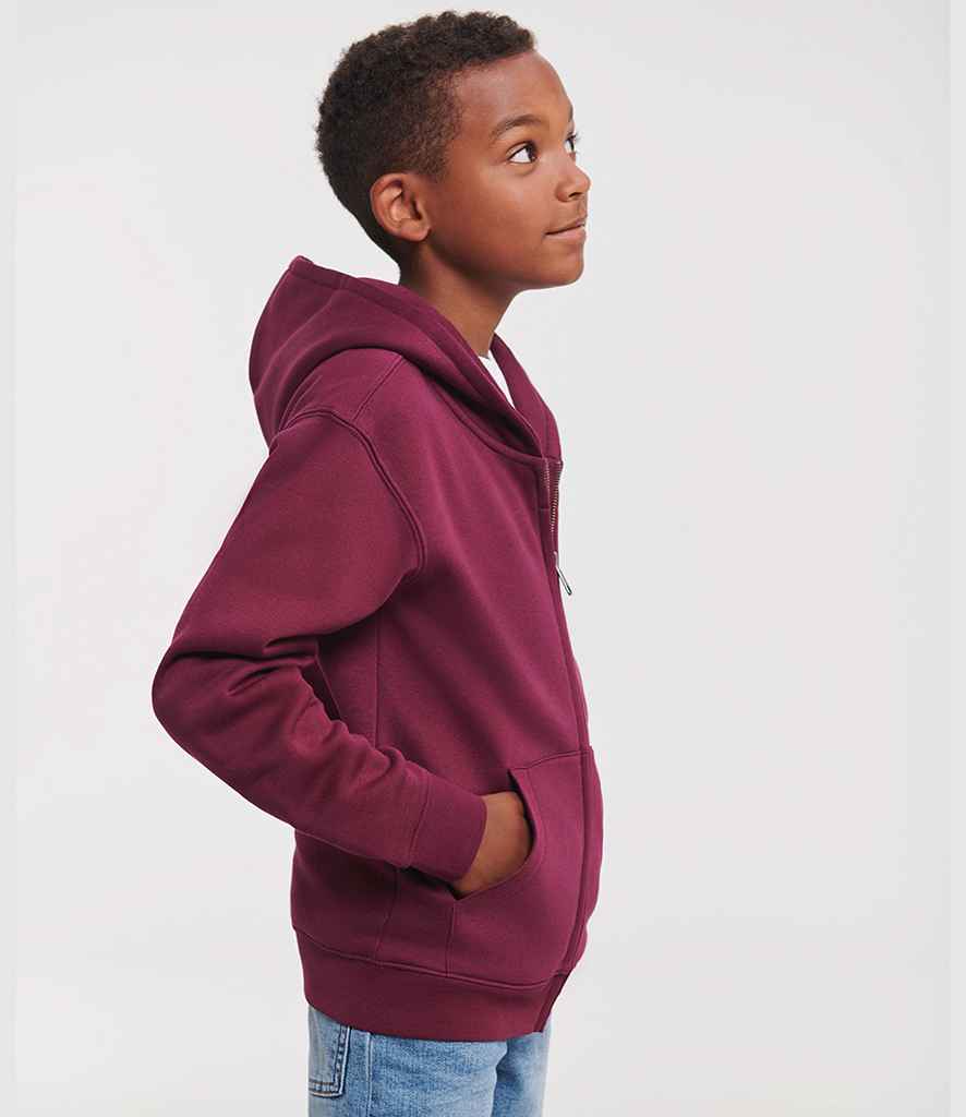 Russell Russell Athletic Kids Authentic Zip Hooded Sweatshirt Burgundy