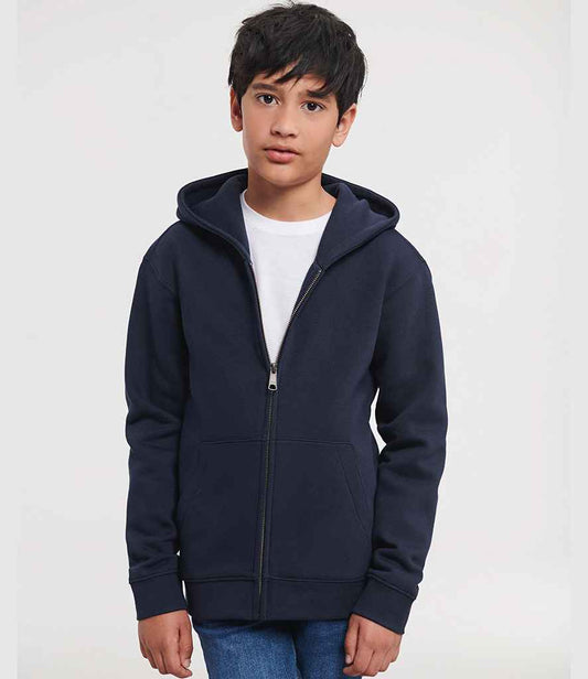 Russell Athletic Kids Authentic Zip Hooded Sweatshirt - model image