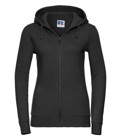 Russell Athletic Ladies Authentic Zip Hooded Sweatshirt in Black