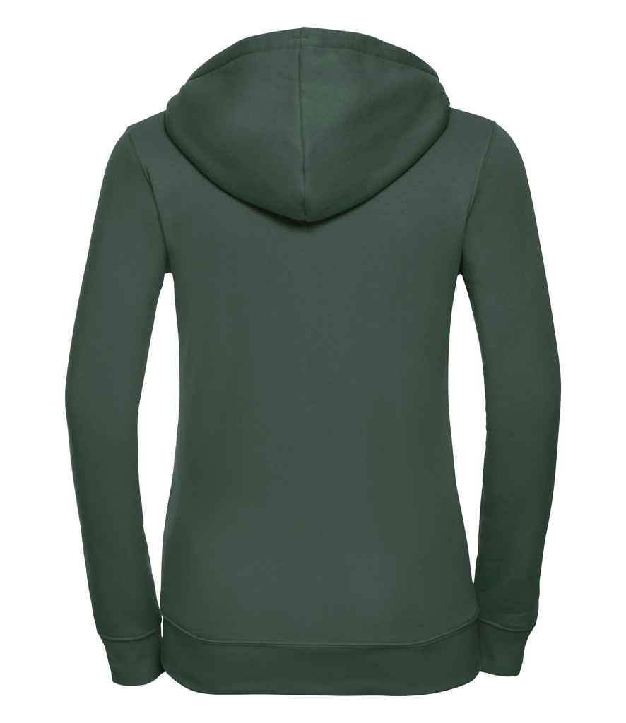 Russell Russell Athletic Ladies Authentic Zip Hooded Sweatshirt Bottle Green