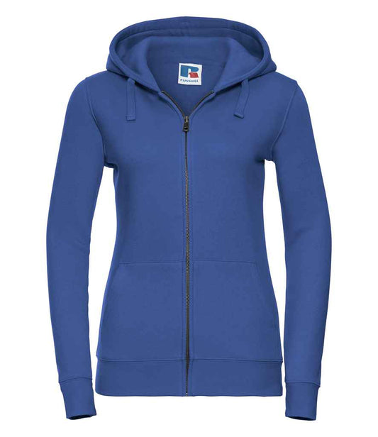 Russell Athletic Ladies Authentic Zip Hooded Sweatshirt in Bright Royal