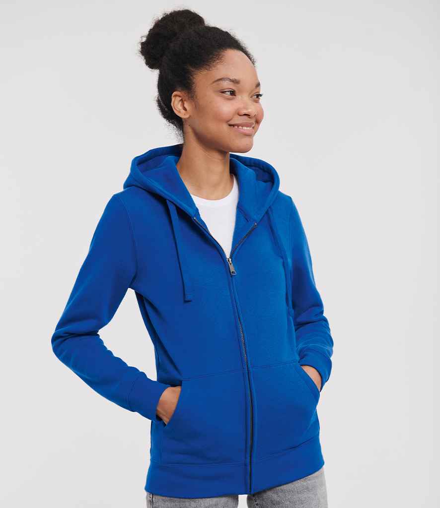 Russell Russell Athletic Ladies Authentic Zip Hooded Sweatshirt Bright Royal