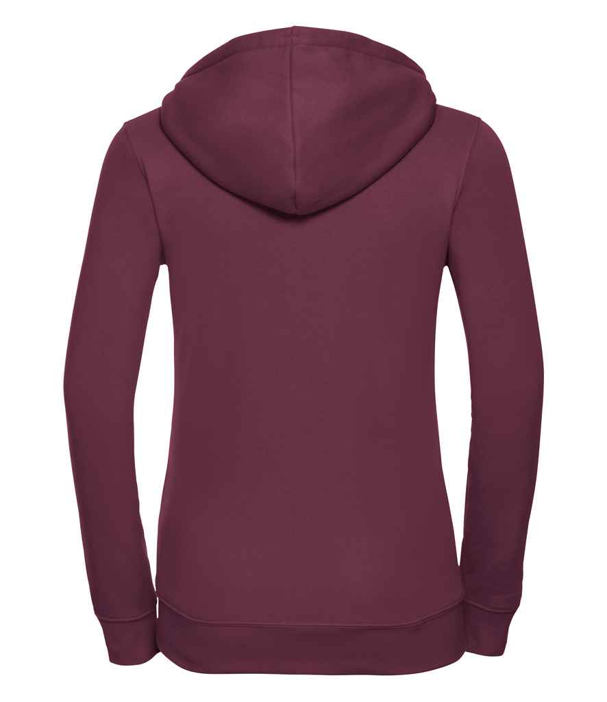 Russell Russell Athletic Ladies Authentic Zip Hooded Sweatshirt Burgundy