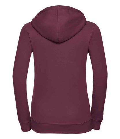 Russell Russell Athletic Ladies Authentic Zip Hooded Sweatshirt Burgundy