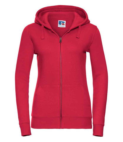 Russell Russell Athletic Ladies Authentic Zip Hooded Sweatshirt Classic Red