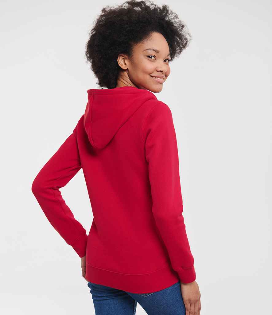 Russell Russell Athletic Ladies Authentic Zip Hooded Sweatshirt Classic Red