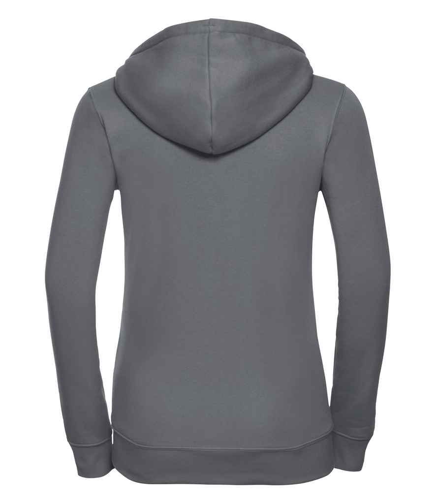 Russell Russell Athletic Ladies Authentic Zip Hooded Sweatshirt Convoy Grey